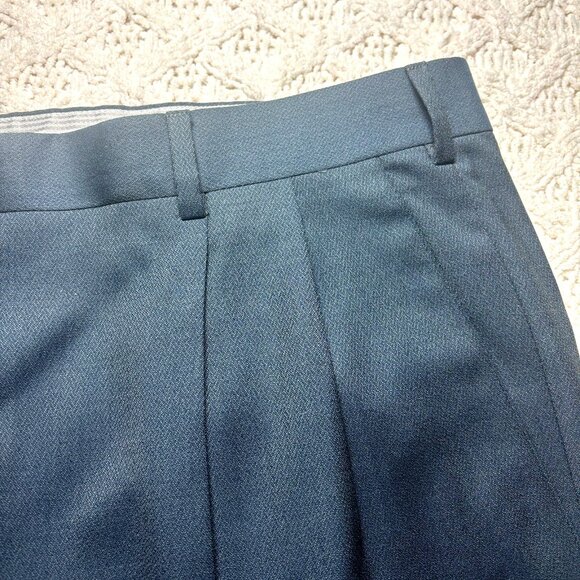 Zanella Neiman Marcus Gray-Blue Wool Dress Pants Slacks 38x30 Trousers Italy - Picture 4 of 7
